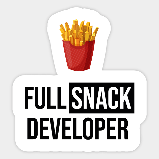 Full Snack Developer - Fries Sticker by Sweetlord